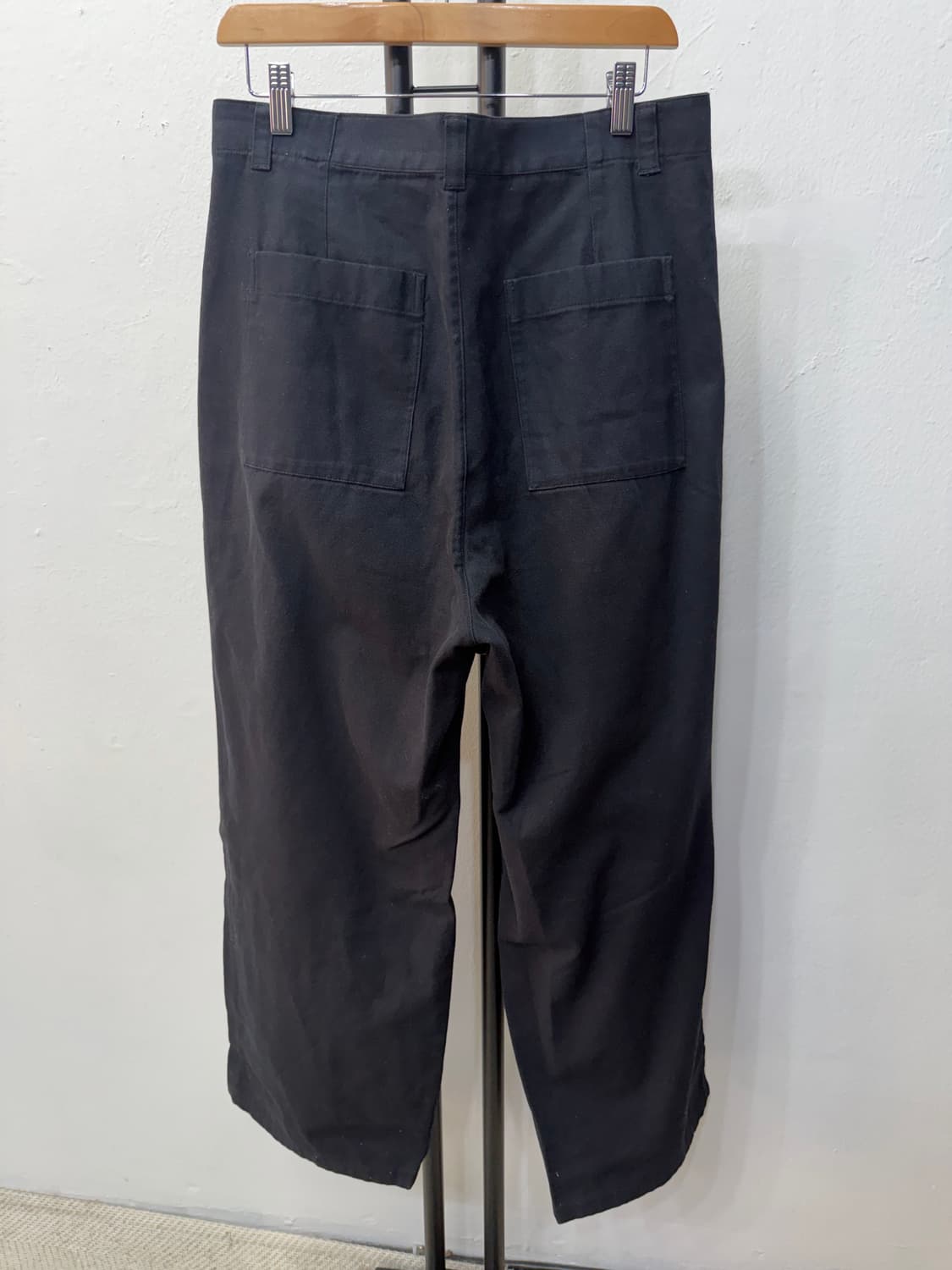 정품) COS 코스 남성 블랙 와이드 팬츠 48(32) 상품이미지3