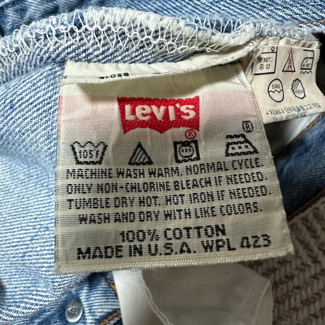 LEVI'S 501 90's usa made denim pants 상품이미지5