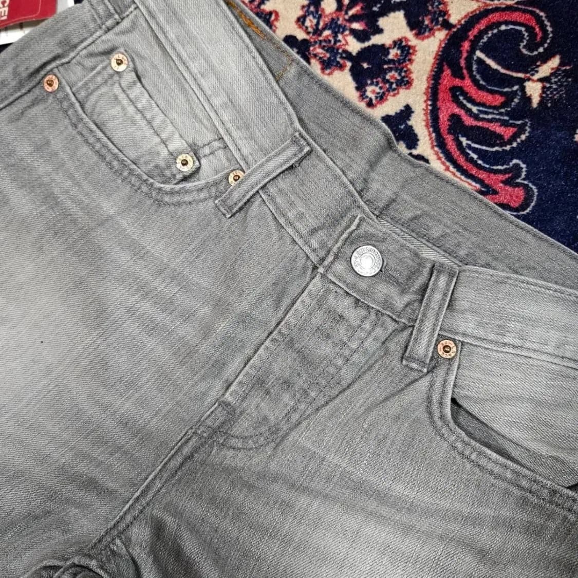 (새상품) 리바이스(Levis) No.501 그레이 데님 팬츠 상품이미지3