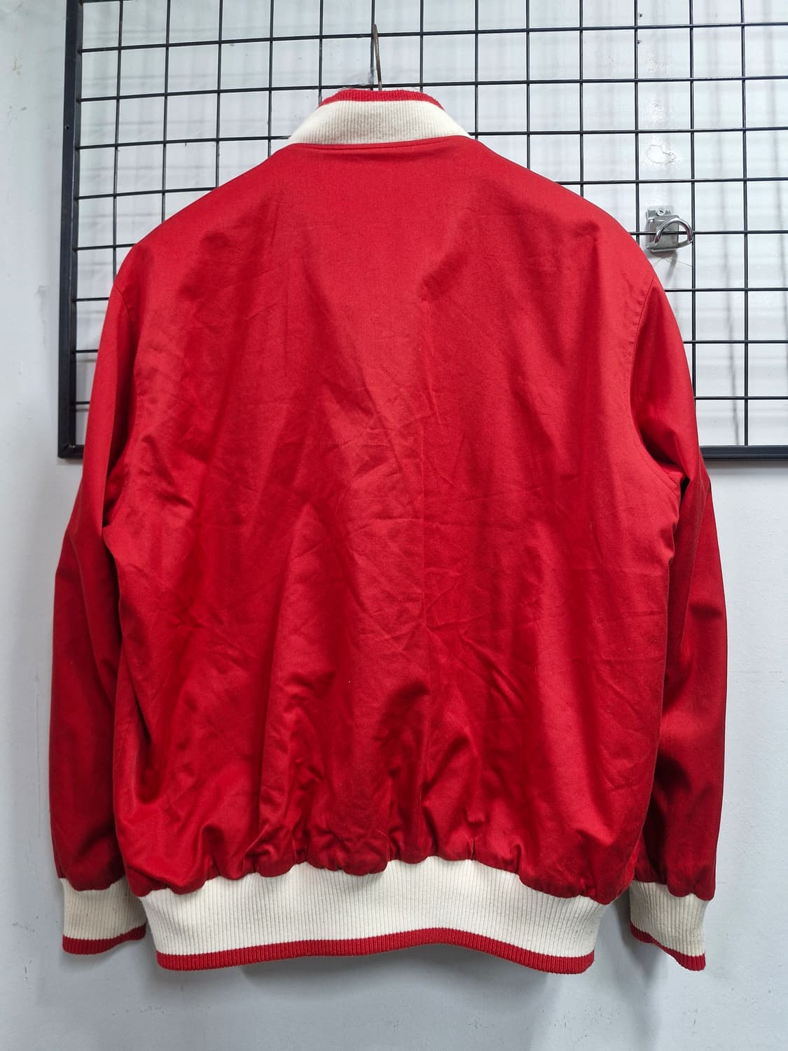 100L 라코스테 빈티지 체크패턴 양면 블루종 자켓. 상품이미지9