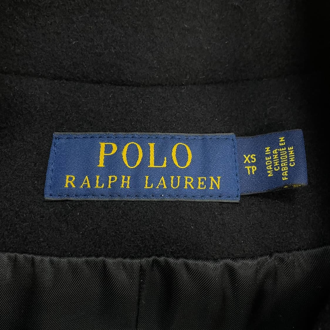 폴로 랄프로렌 울 더블 코트 블랙 상품이미지3