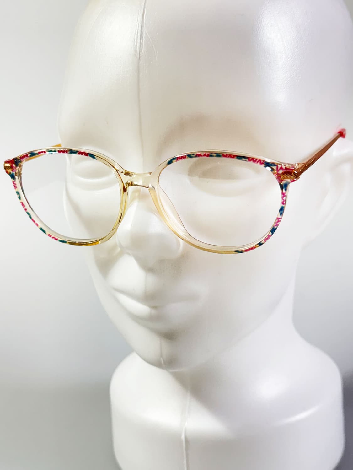 80s ALAN 플로럴 골드 메탈 뿔테 스퀘어 빈티지 안경 상품이미지8