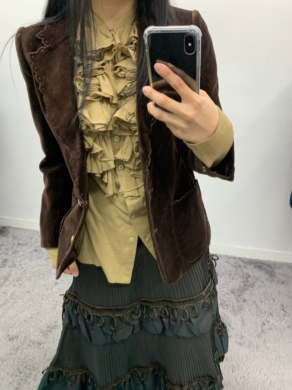 벨루아 브라운 자켓 상품이미지2