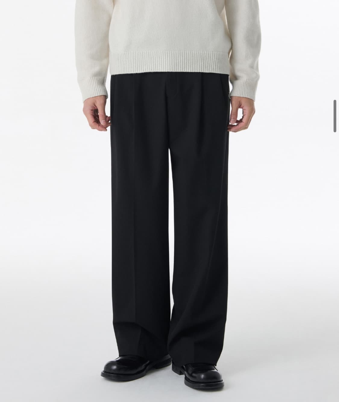 밴딩 와이드 슬랙스 26 (수트 셋업) 상품이미지1