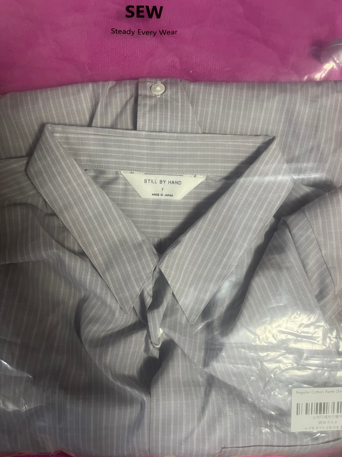 스틸바이핸드 그레이 체크셔츠 1사이즈 새상품 상품이미지5