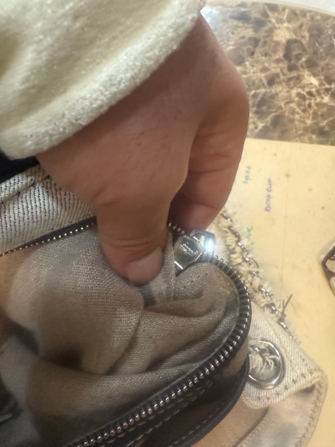 정품 프라다 데님 패티나 체인 숄더백 팝니다 상품이미지10