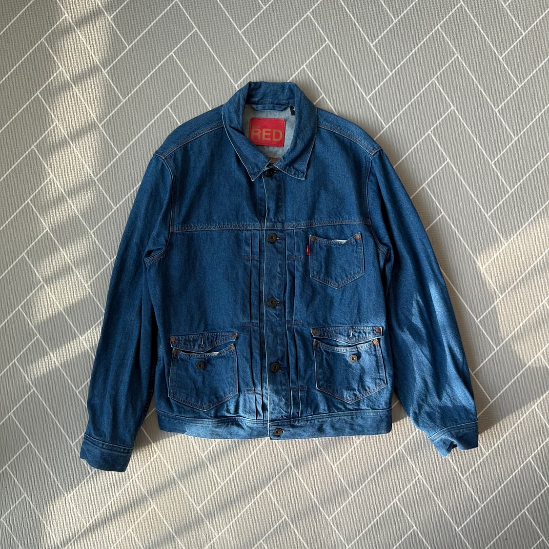 리바이스 레드 데님 자켓 청자켓 상품이미지1