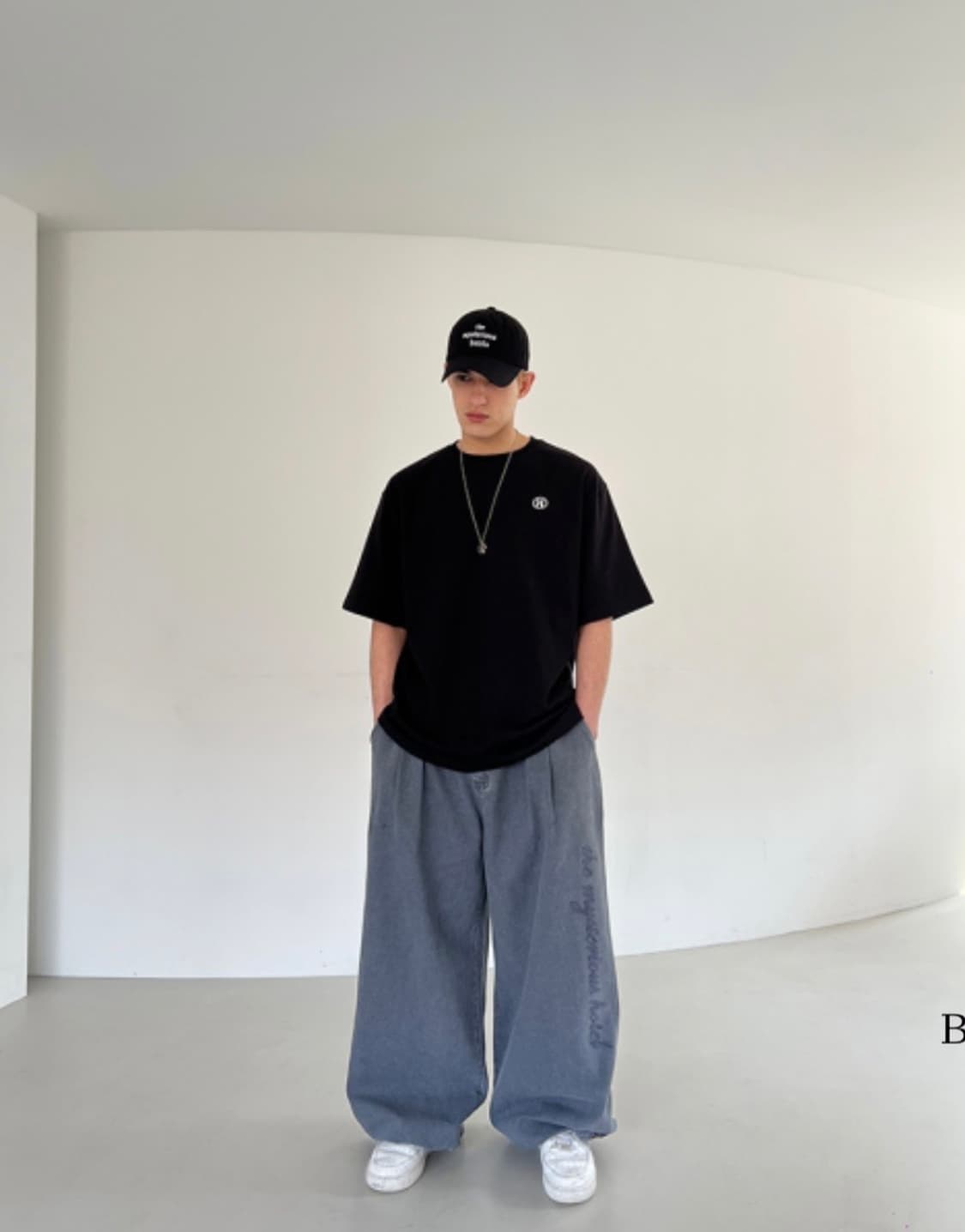 더미스테리어스호텔 옥스포드 워싱 팬츠 1사이즈 상품이미지2