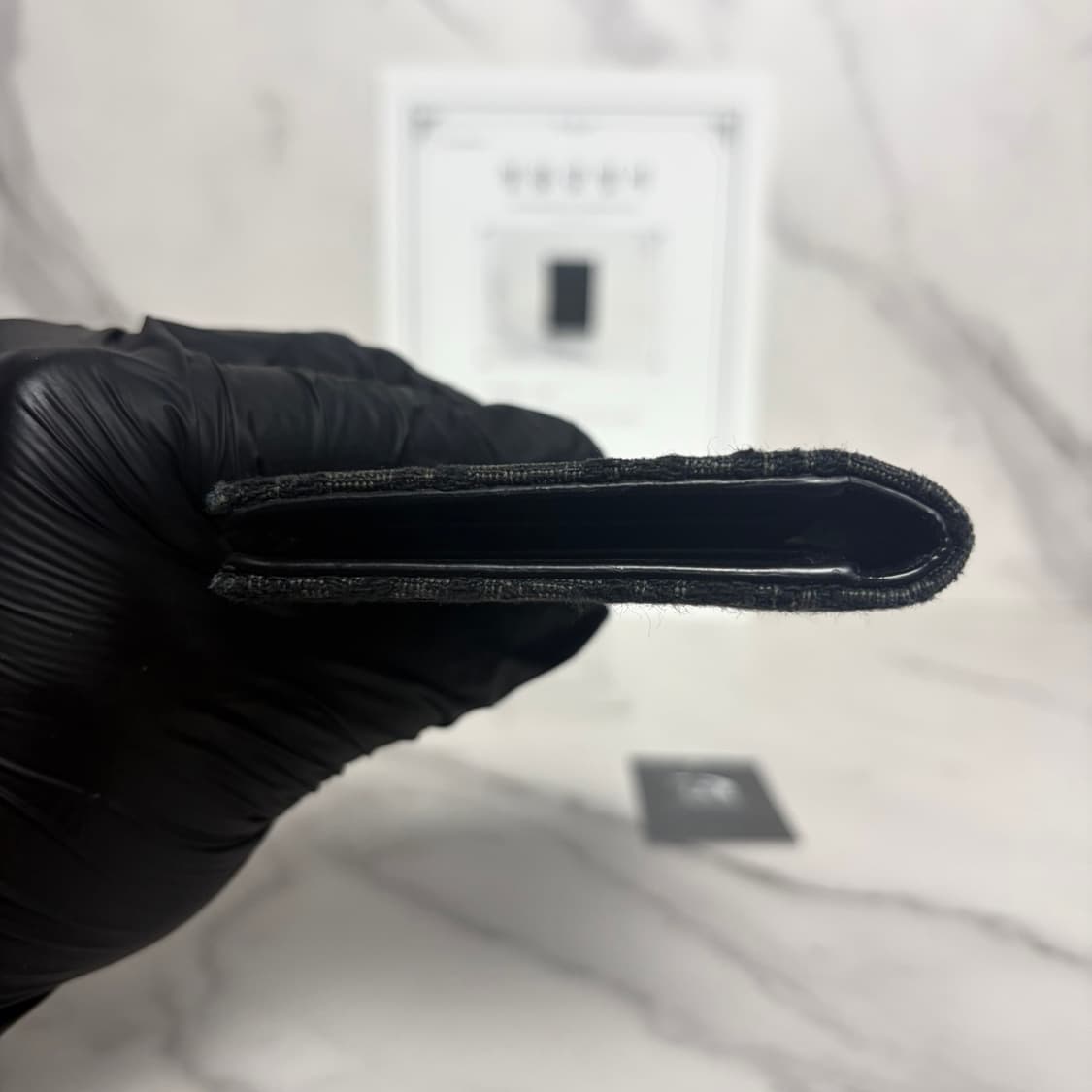 디올 오블리크 오거나이저 카드지갑 블랙 상품이미지8