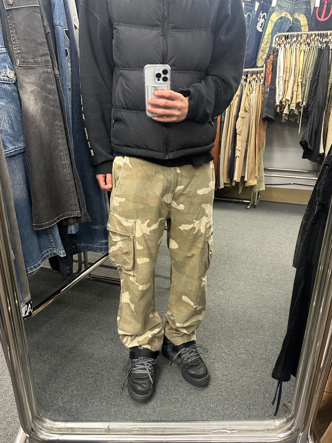 아비렉스 밀리터리 카모 카고팬츠 상품이미지2