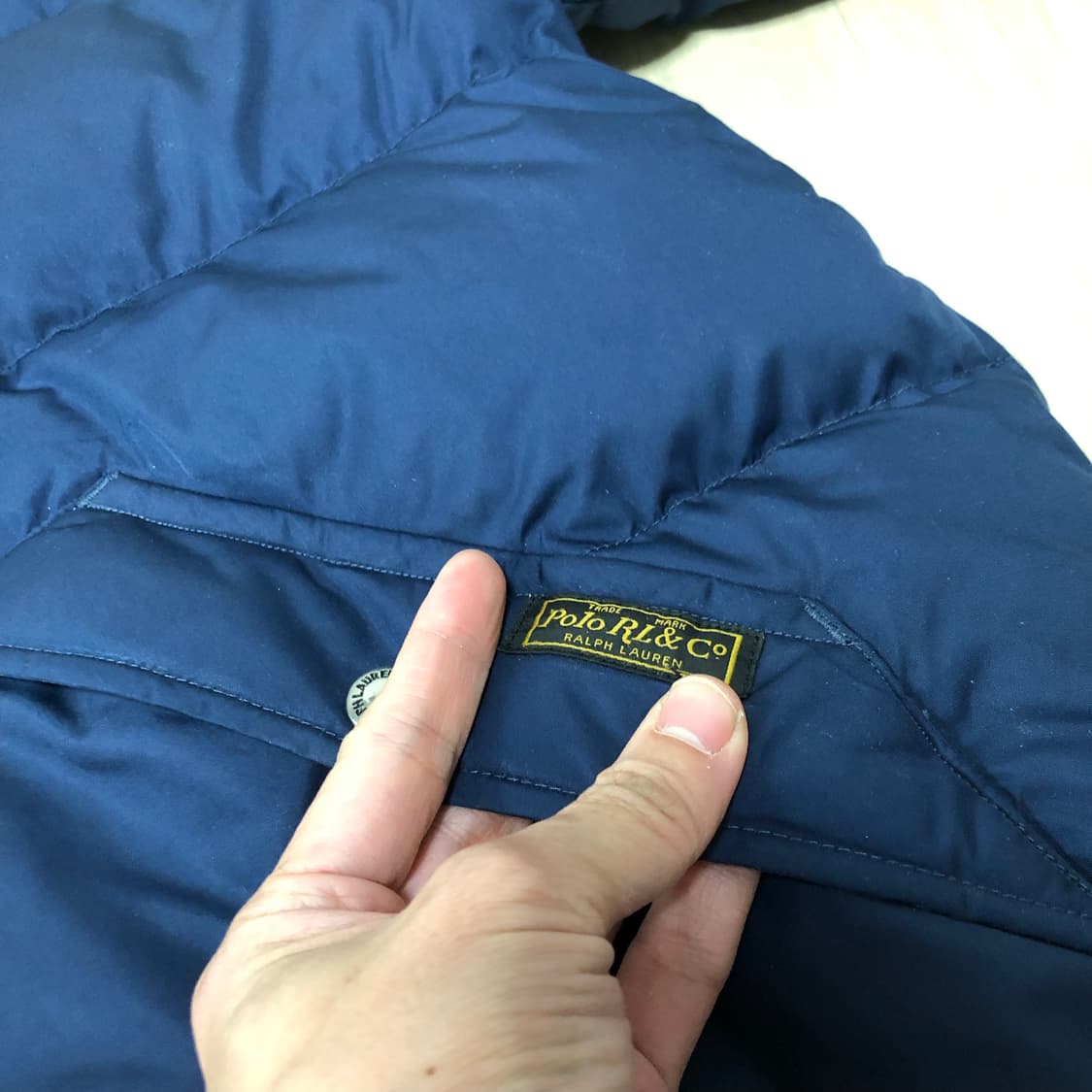 (XXL) 폴로 랄프로렌 POLO 덕다운 후드 디테쳐블 네이비 푸퍼 패딩 상품이미지3