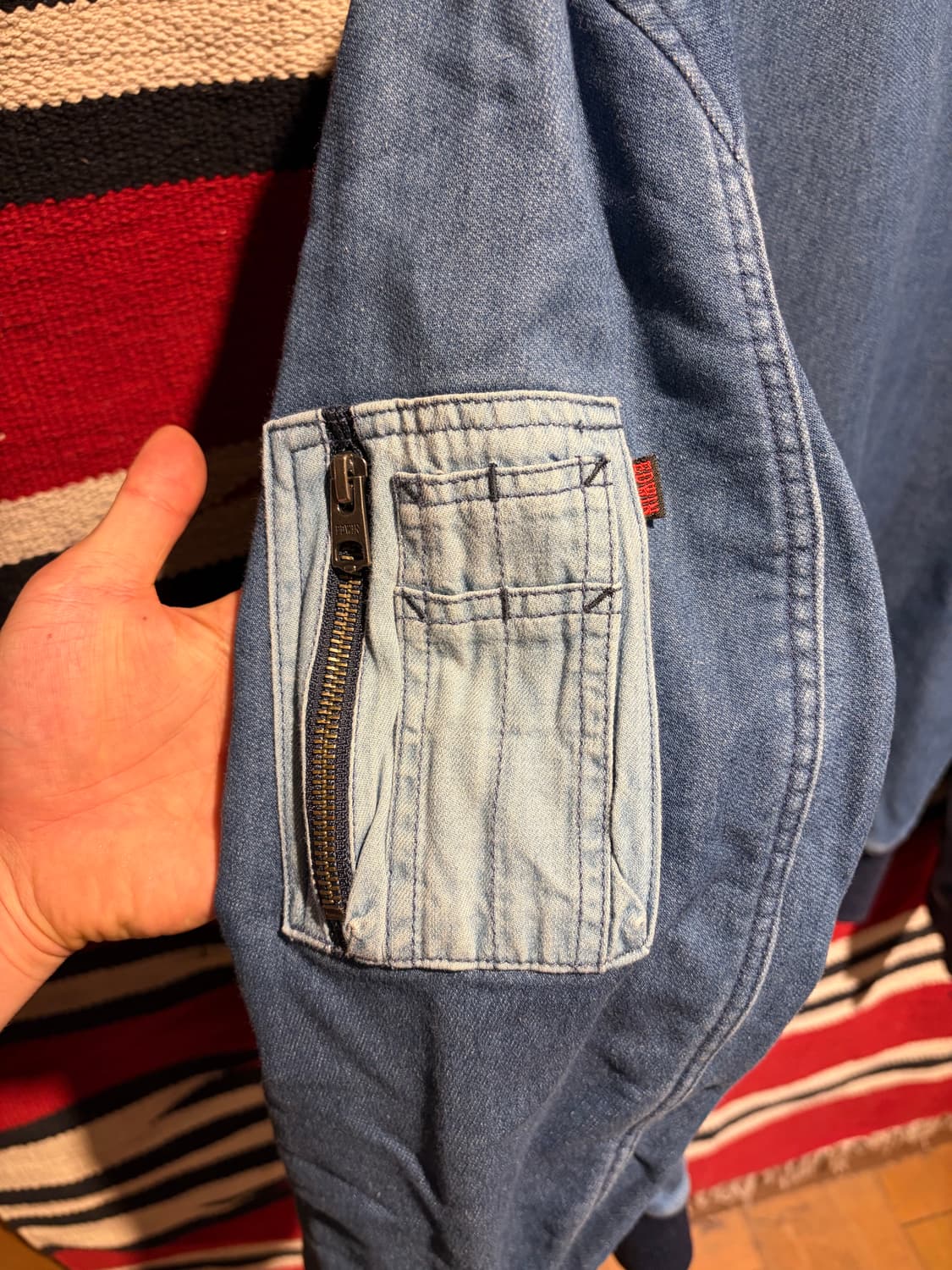 Edwin ma-1 denim blouson / 에드윈 데님 블루종 점퍼 상품이미지7