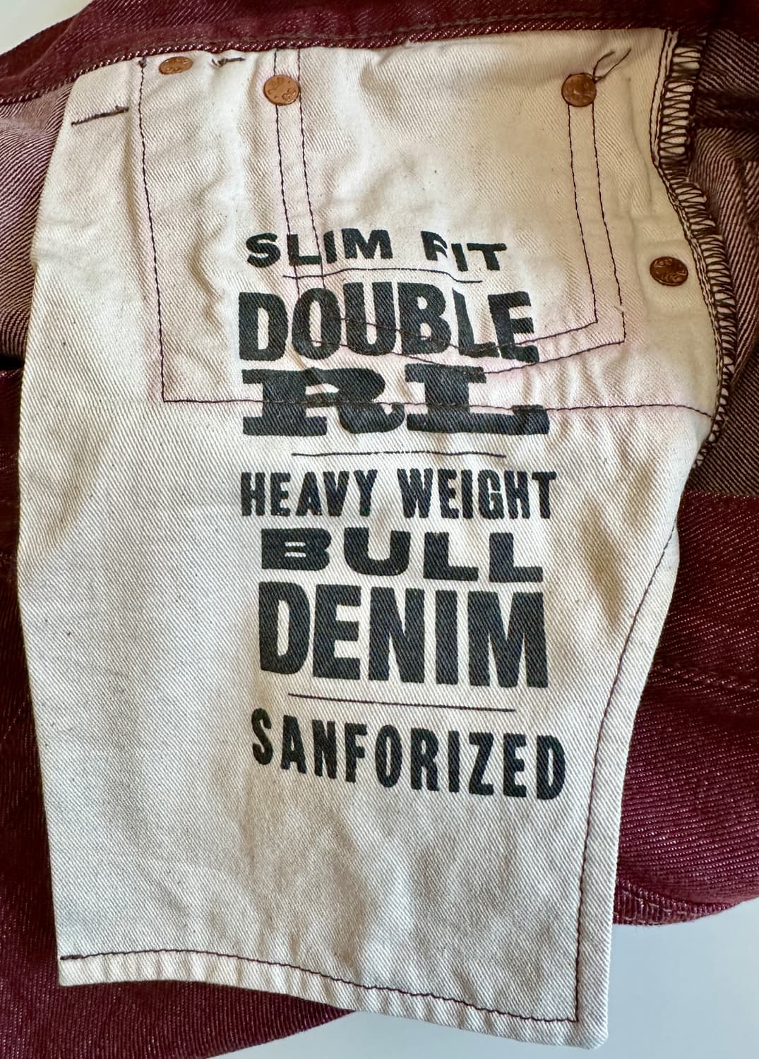 RRL 더블알엘 슬림핏 셀비지 데님 32-30 신품급 올드 모델 상품이미지3