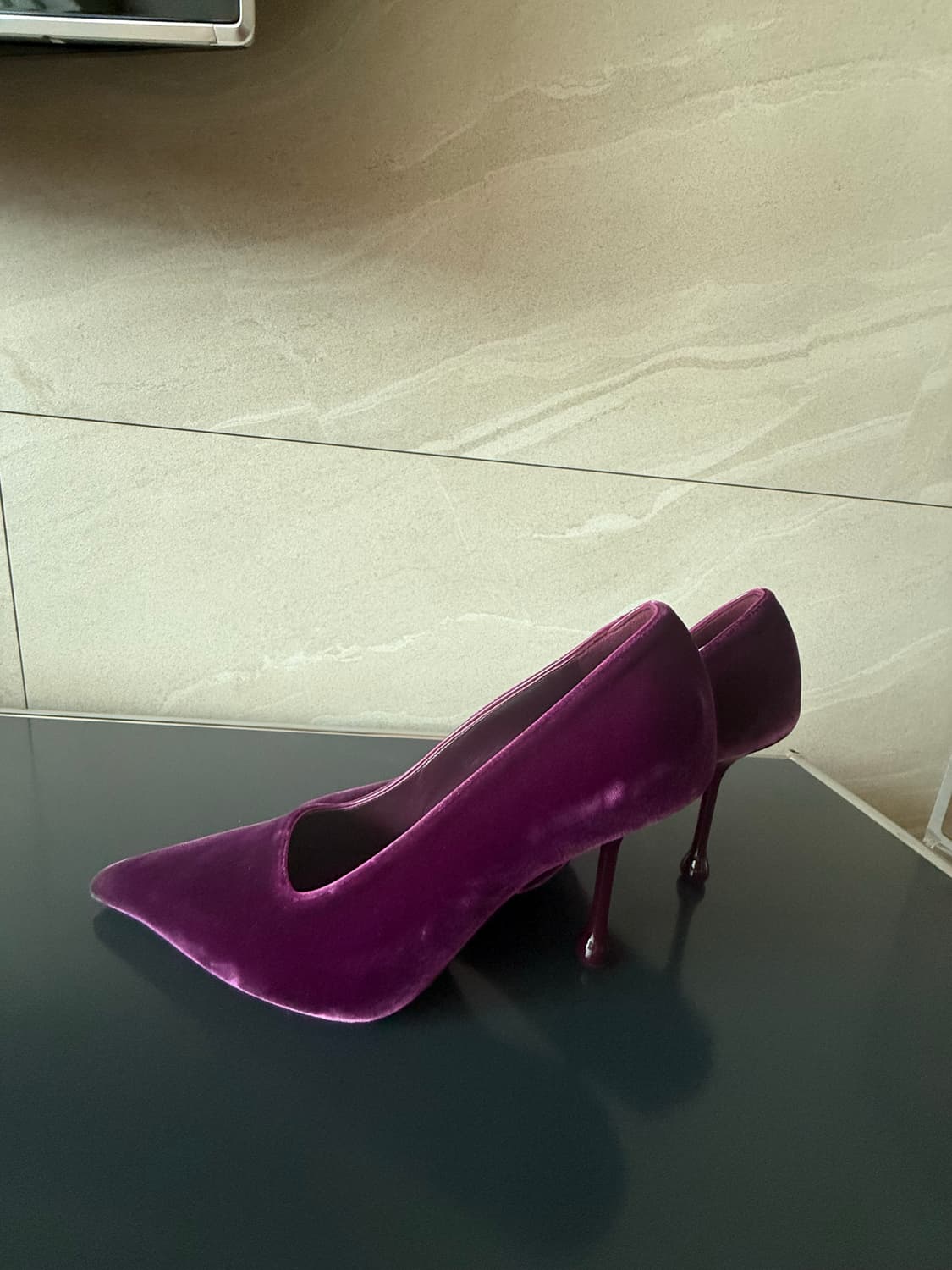 지미 추 벨벳 스틸레토힐  상품이미지3