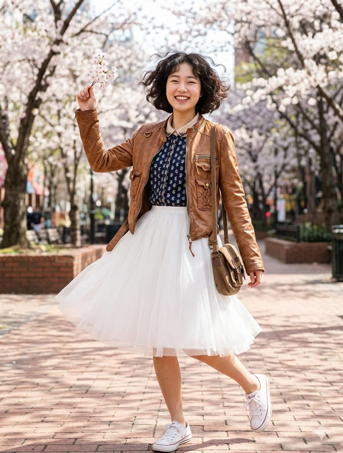 빈티지 워싱 리얼레더 야성 자켓 | 카멜 | 슬림 크롭 55 상품이미지1