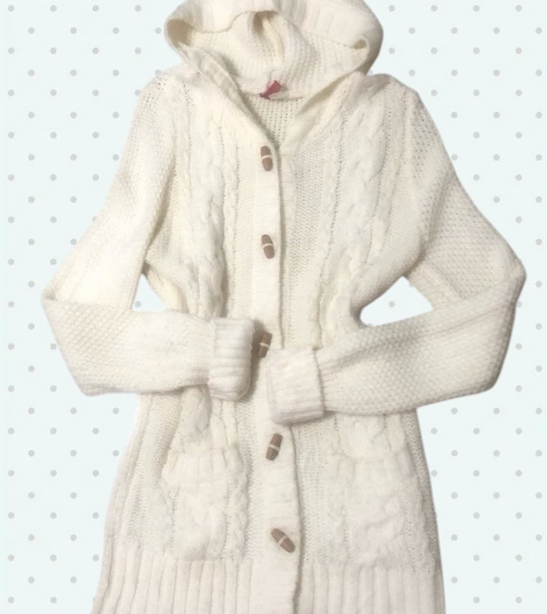 빈티지 모리걸 달천깔 라떼갸루 히메갸루 떡볶이 가디건 코트 리즈리사 상품이미지1