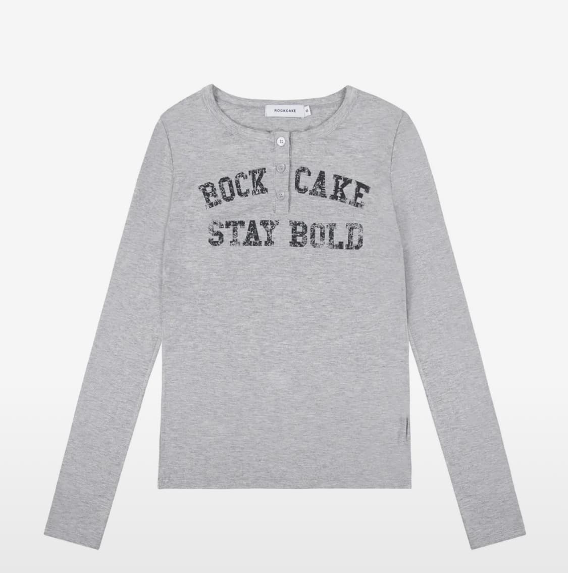 락케이크 Classic Henly Neck Top Gray S 상품이미지2