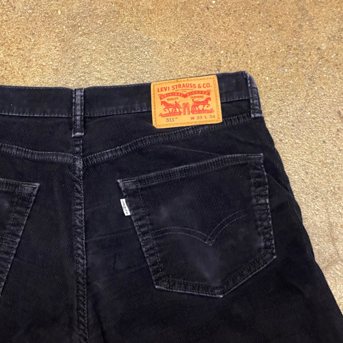 블랙 리바이스 코듀로이 팬츠 골덴바지 상품이미지7