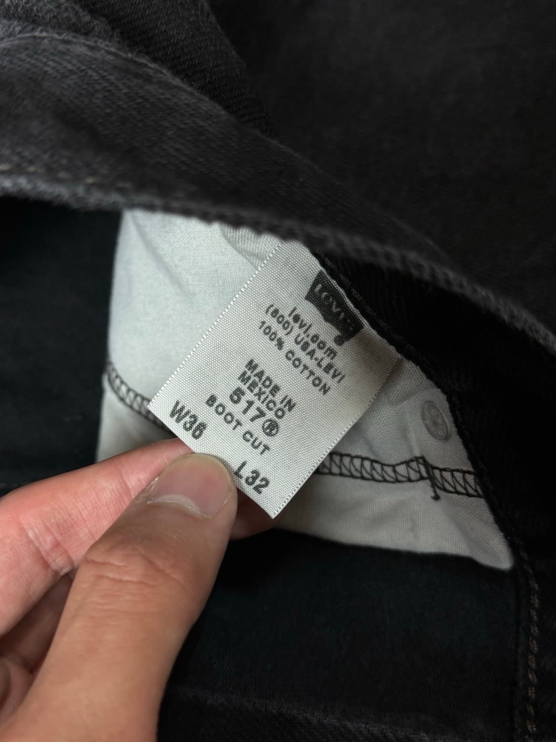 00's 리바이스 517 블랙 부츠컷 플레어진 상품이미지10