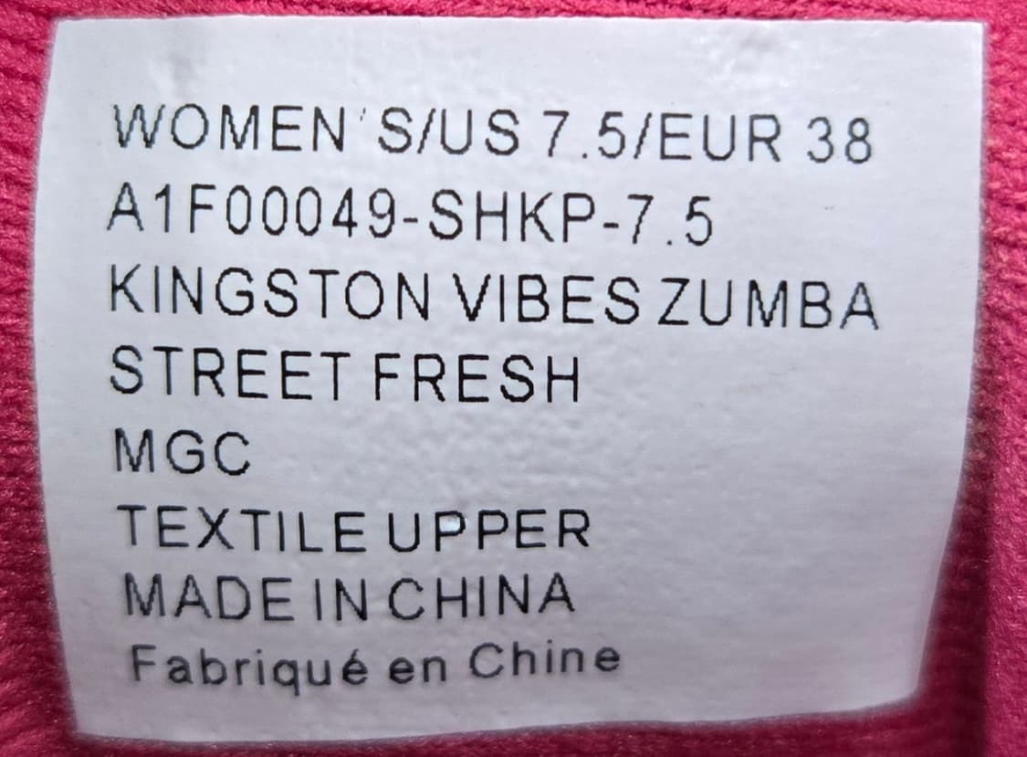 Zumba 235mm- 줌바 운동화 패턴 스니커즈 상품이미지7