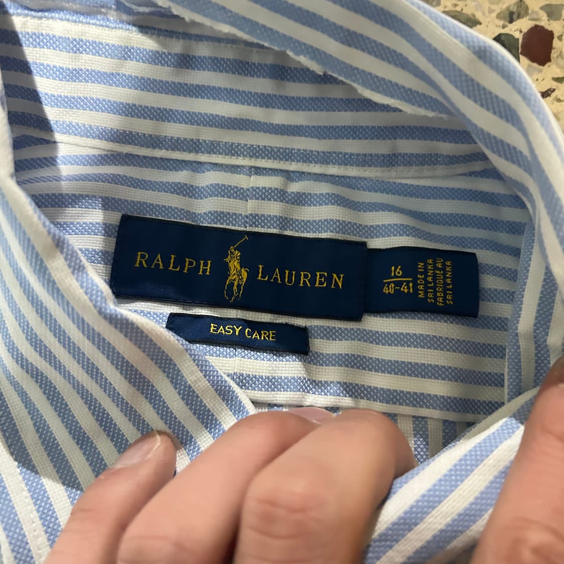 폴로 랄프로렌(Polo Ralph Lauren) 하늘색 스트라이프 셔츠 상품이미지5