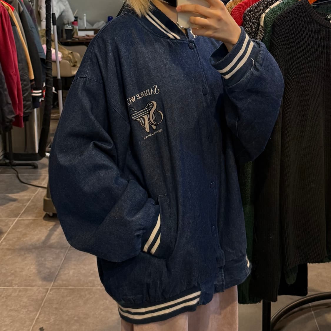[NO.9] VTG 데님 바시티 자켓 상품이미지3
