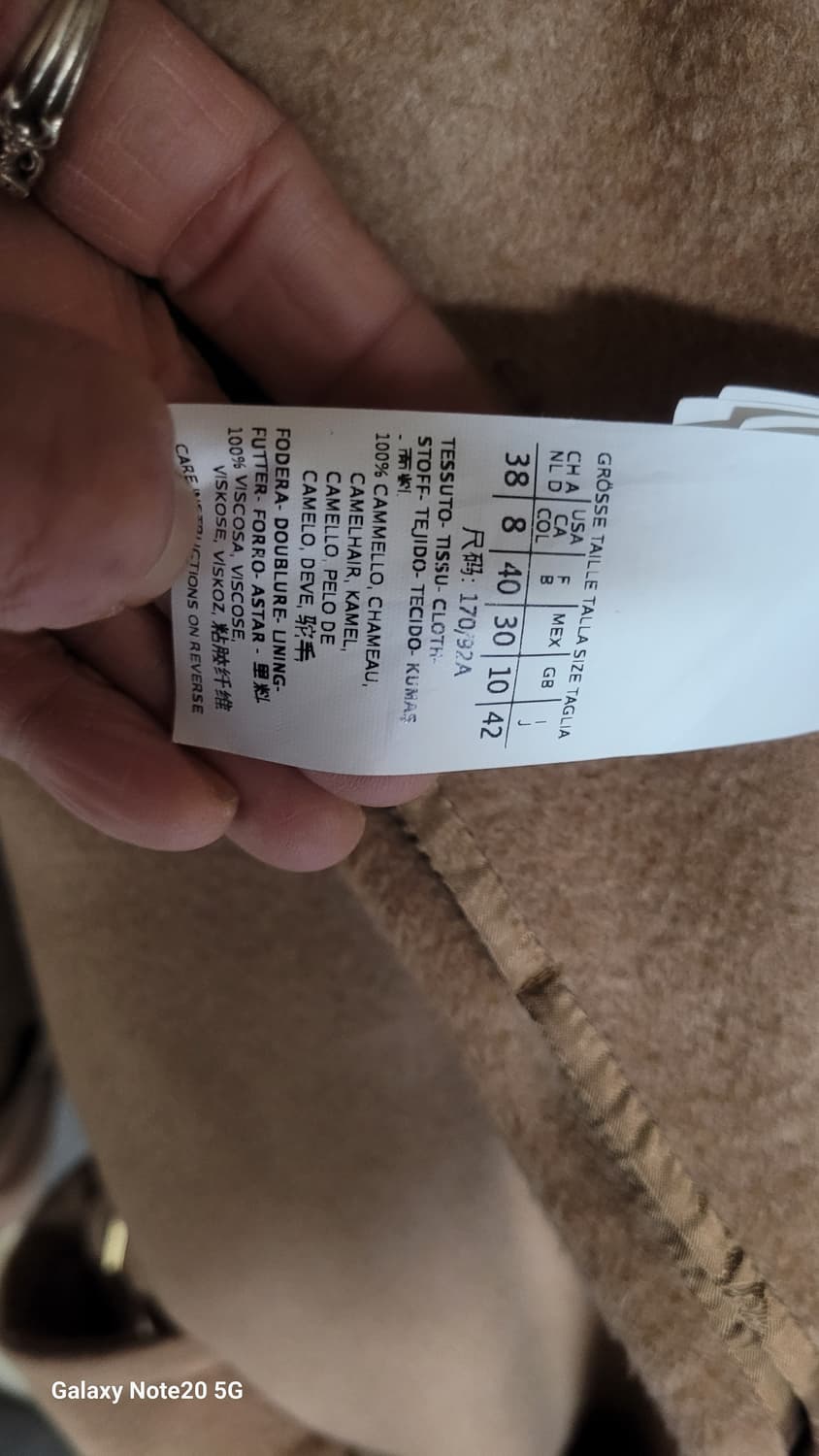 막스마라 카멜헤어 코트 상품이미지4