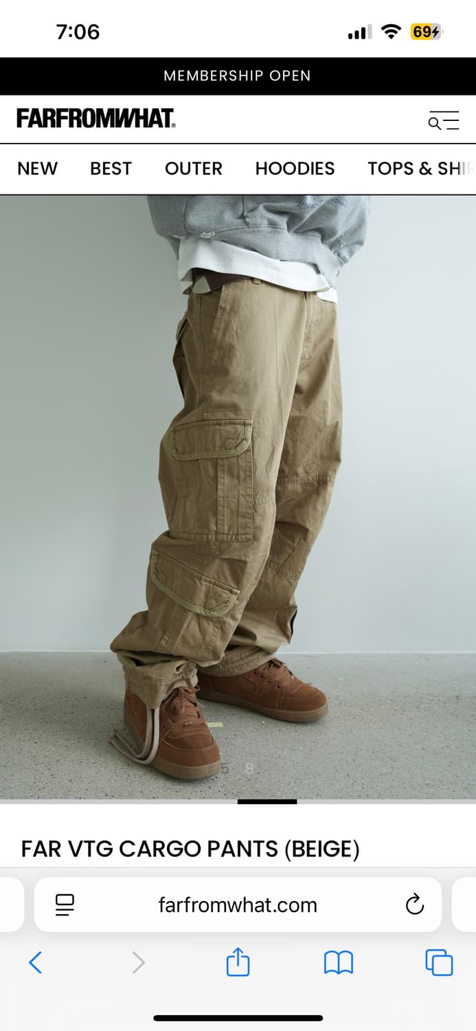 파아카이브 카고 팬츠 2사이즈 상품이미지6