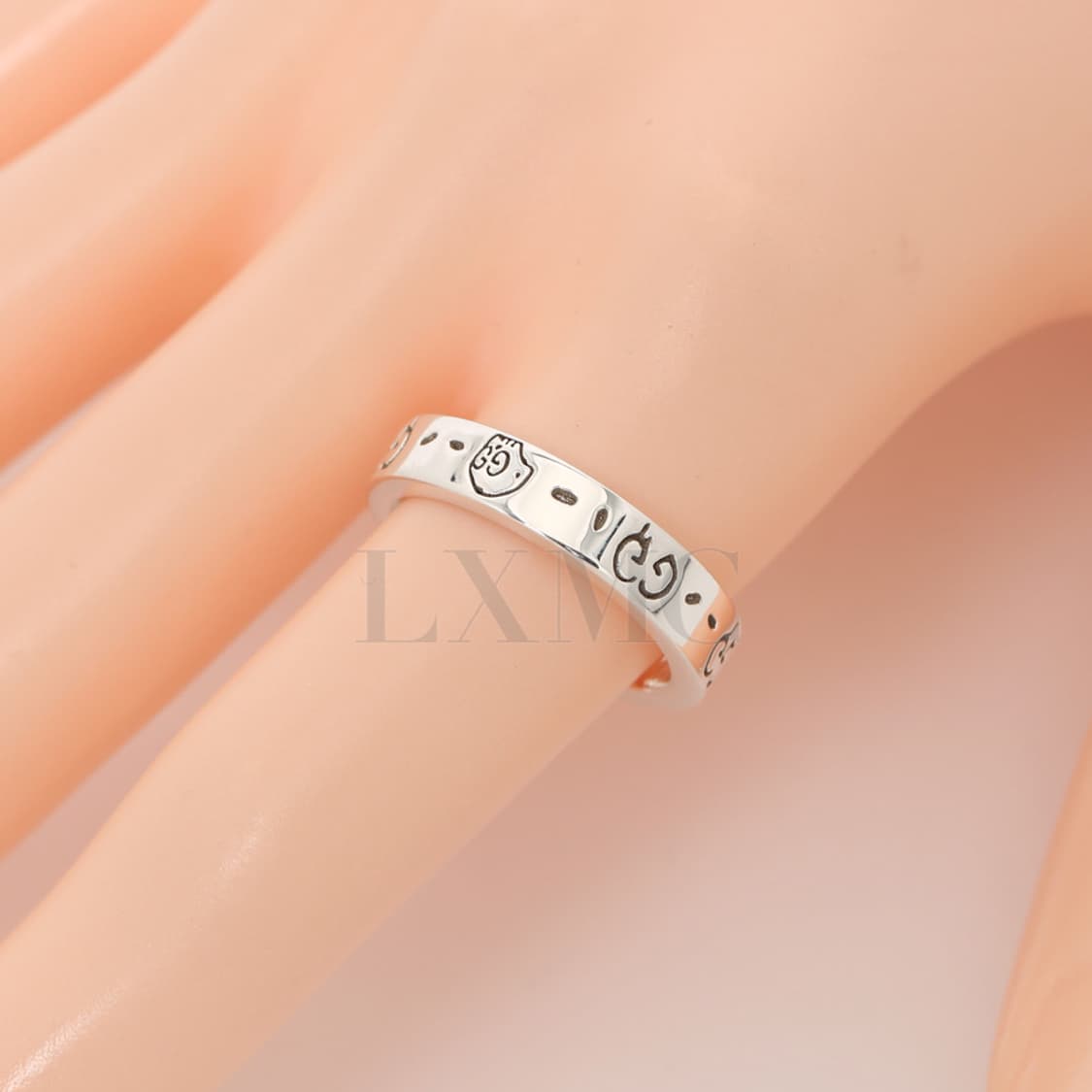 구찌 GG로고 실버링 고스트 반지 실버 반지 9호 477932 상품이미지9