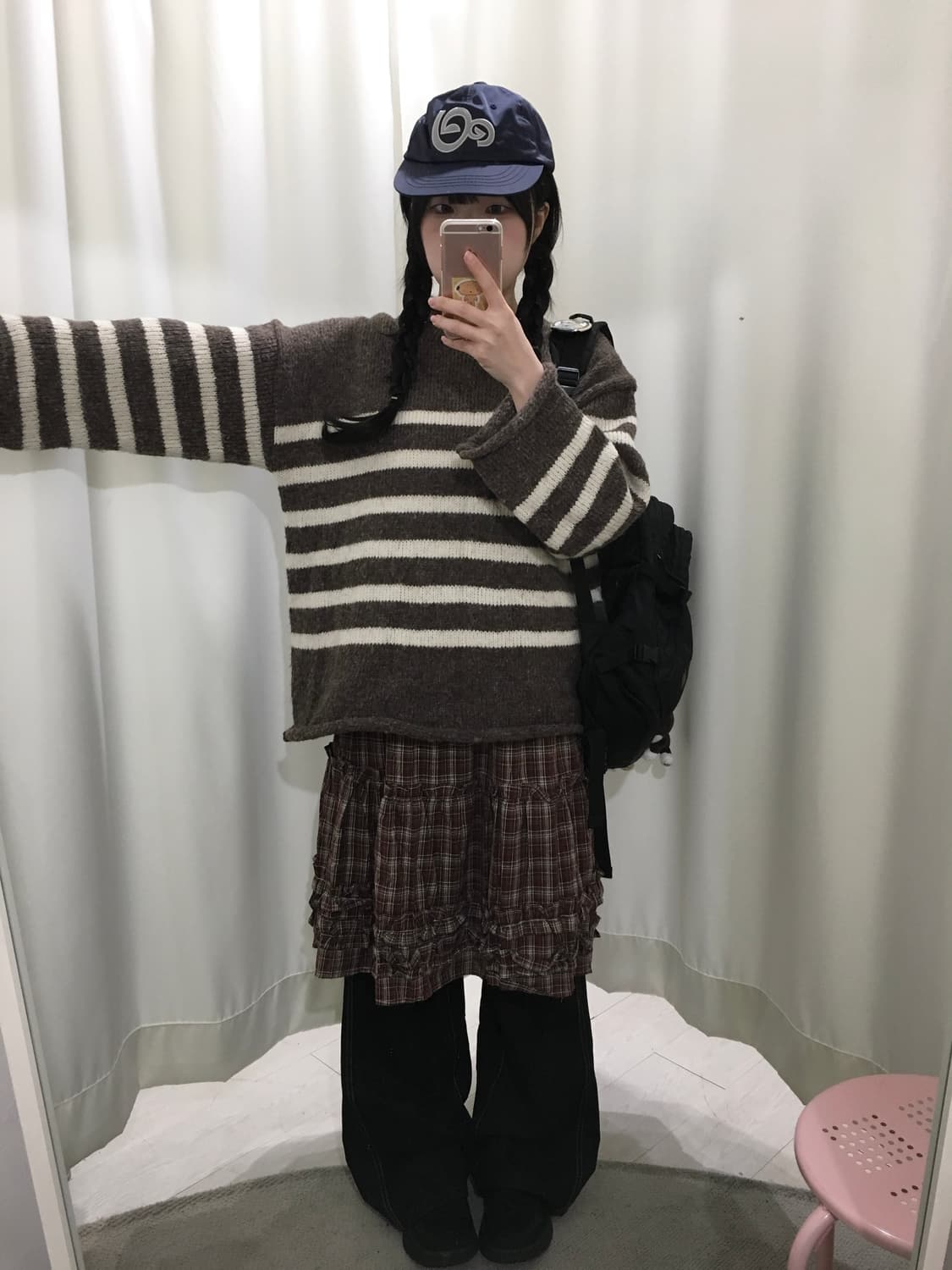 오버핏 스트라이프 니트 상품이미지2