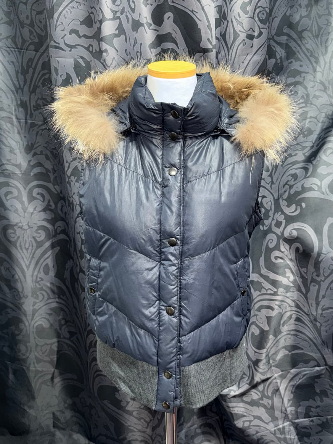 빈티지 갸루걸 퍼 패딩조끼 상품이미지4