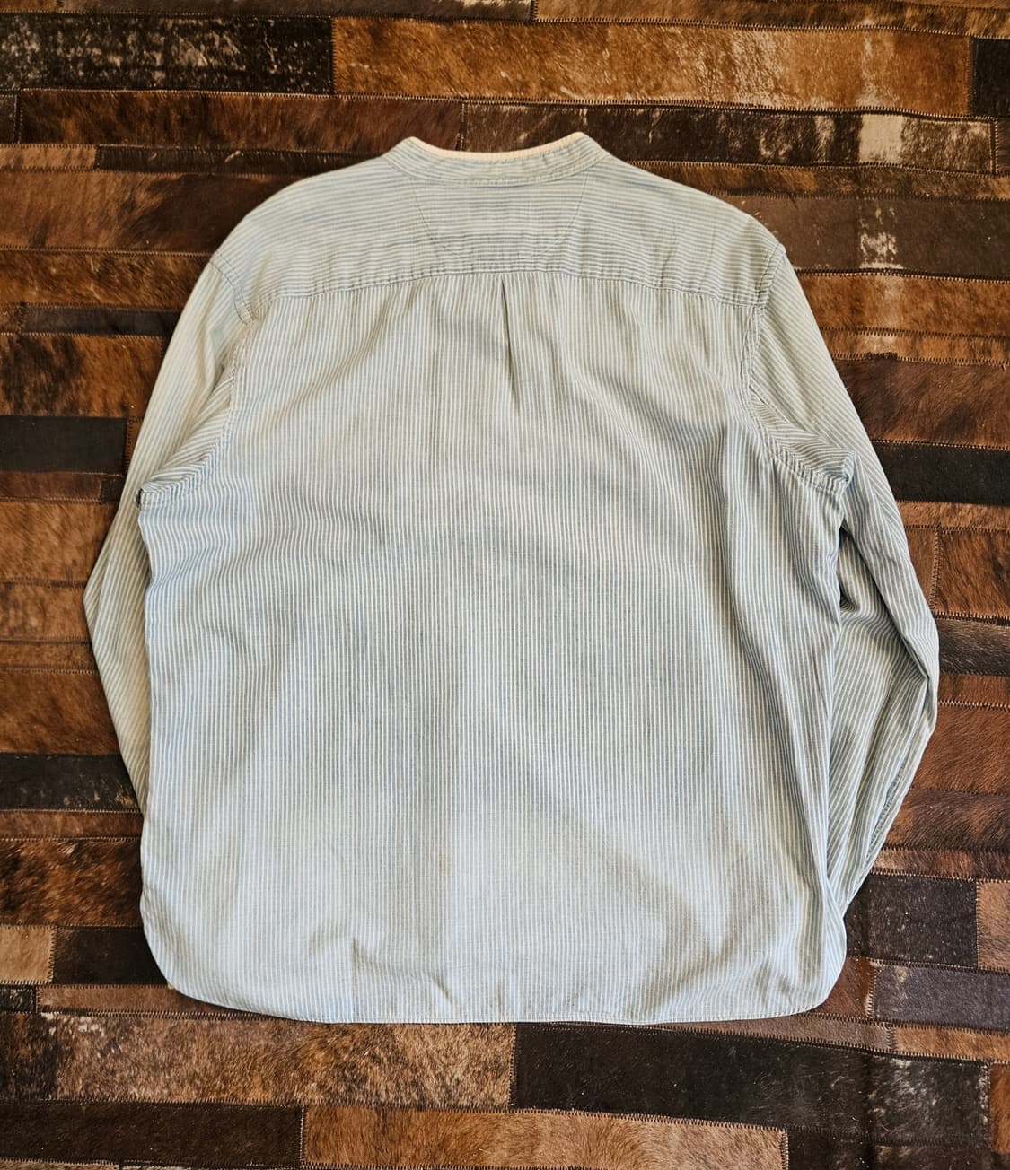 더블알엘 인디고 코튼 옥스포드 풀오버 셔츠  상품이미지2