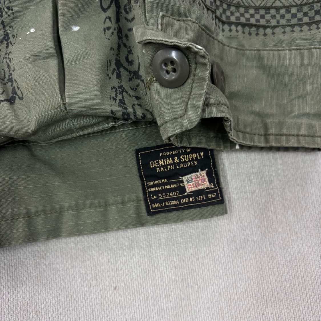 100 폴로 랄프로렌 데님 서플라이 정글 퍼티그 자켓 상품이미지2