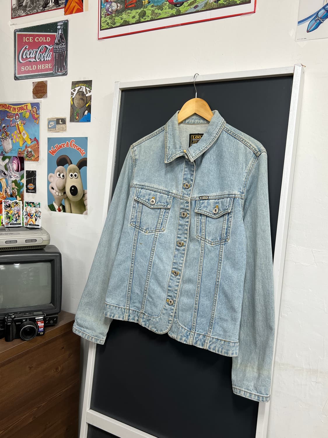90s Lee 리 쌍방울 연청 트러커 데님 자켓 상품이미지1
