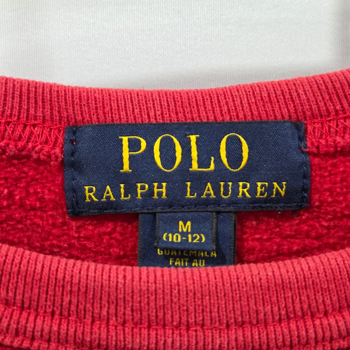 폴로랄프로렌 키즈 스펠로고 기모 맨투맨 M/10/12 상품이미지3