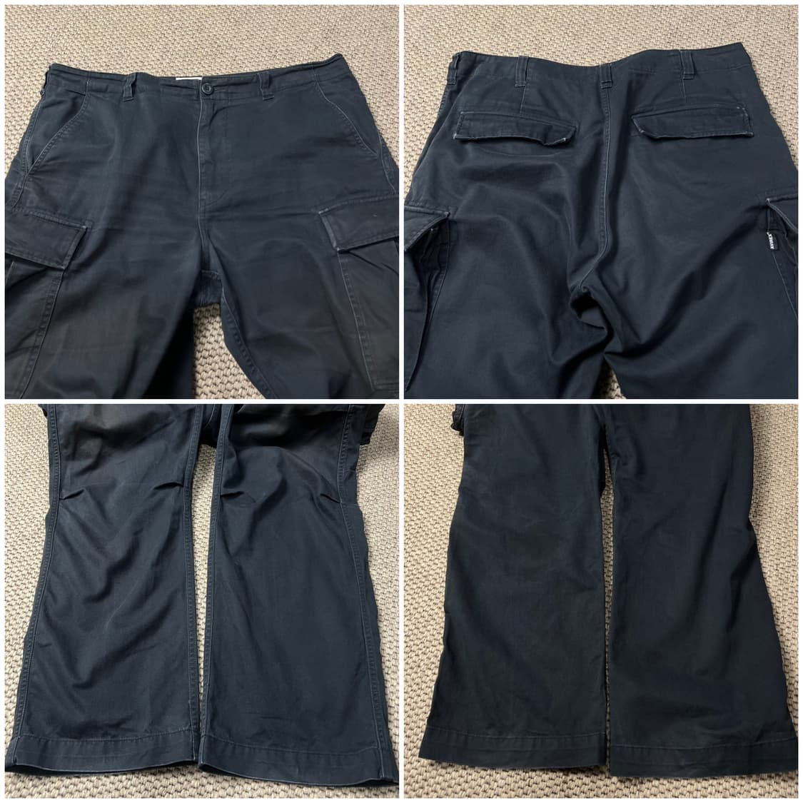아비렉스 카고 코튼 팬츠 블랙 2XL 상품이미지8