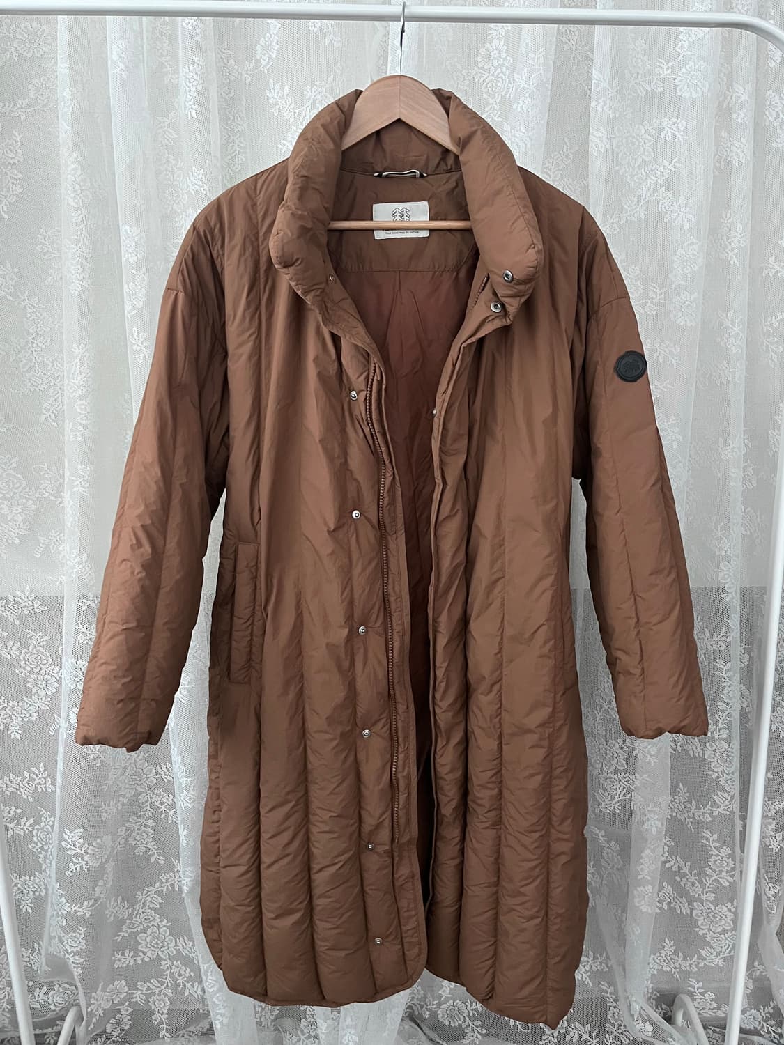 95) 코오롱 스포츠 구스다운 패딩 점퍼 브라운 상품이미지6