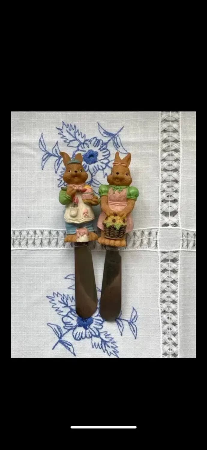 빈티지 토끼커플 스프레더 상품이미지2