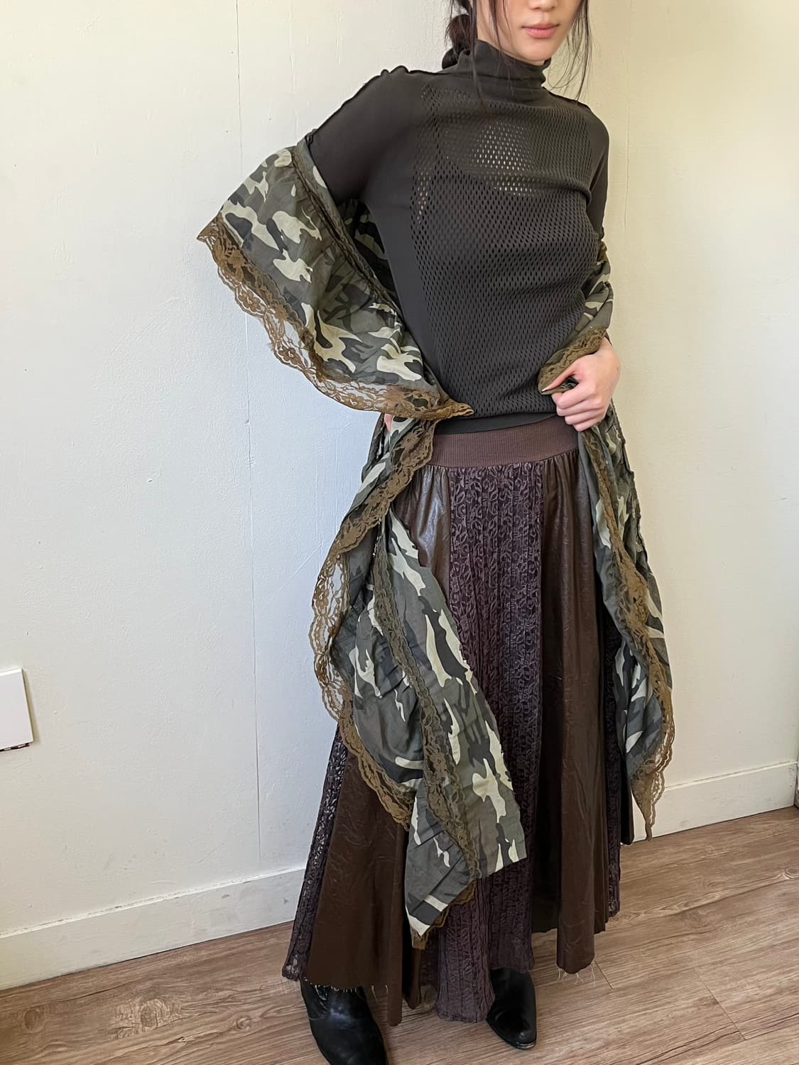 밀리터리 레이스 머플러  상품이미지5