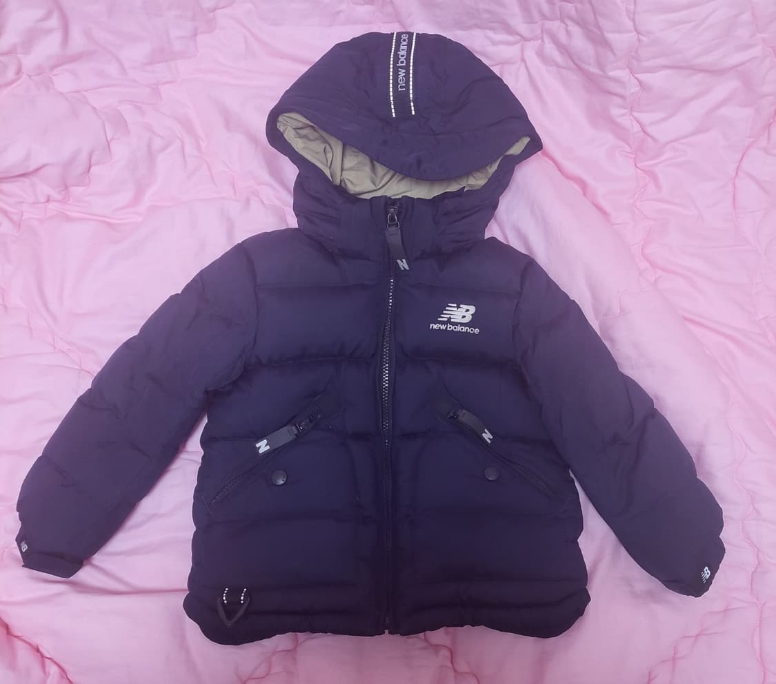 급처상태양호!뉴발란스 키즈 충전재 오리털 패딩아동복 나이키st아디다스스탈 상품이미지1