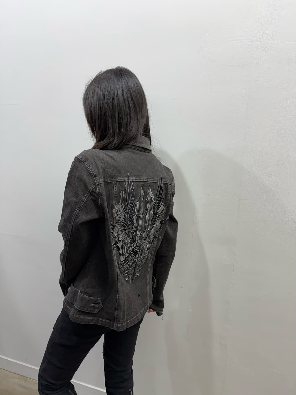 할리 데이비슨 백 로고 데님 트러커자켓 상품이미지3