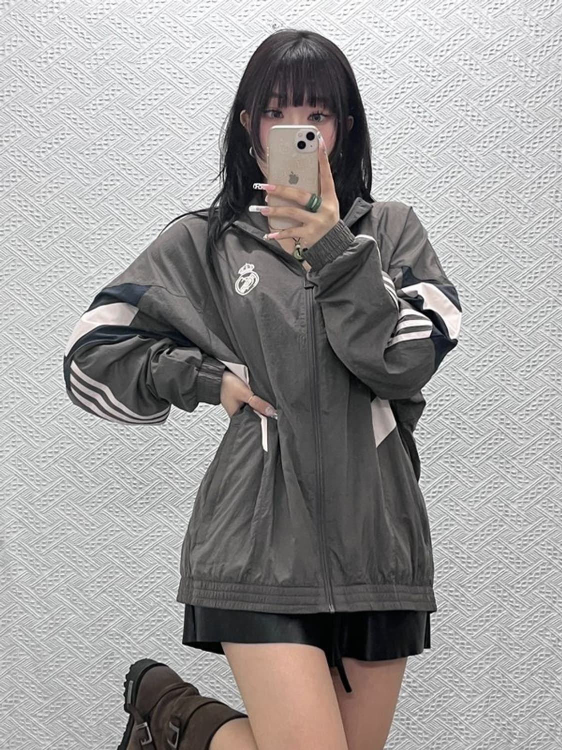 아디다스 레알마드리드 올드스쿨 빈티지 바람막이 자켓 XL C11186 상품이미지1