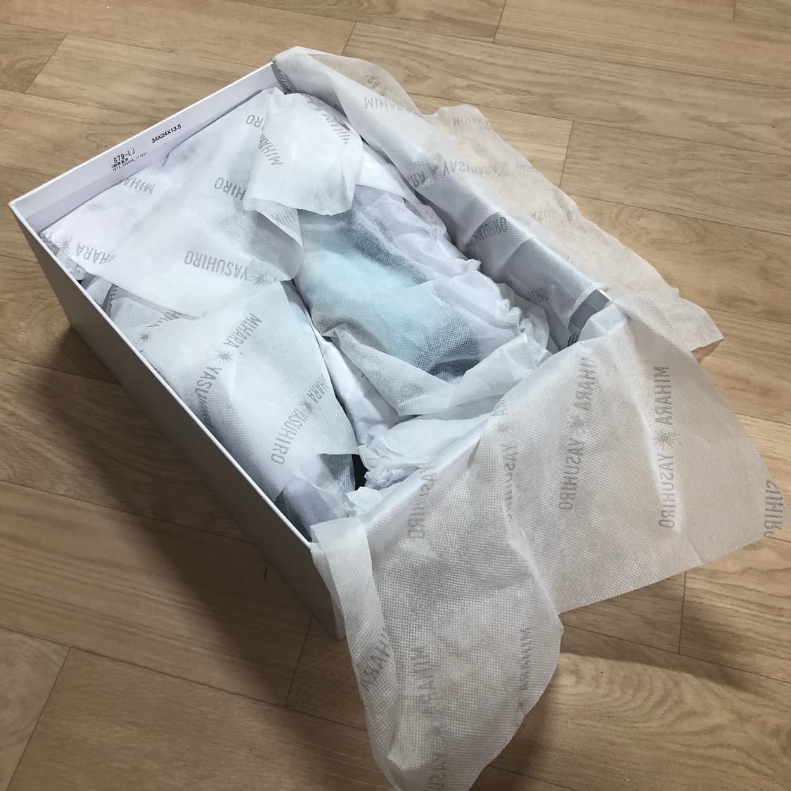 미하라야스히로 베이커 OG 솔 바이컬러 캔버스 로우탑 스니커즈 37 상품이미지3