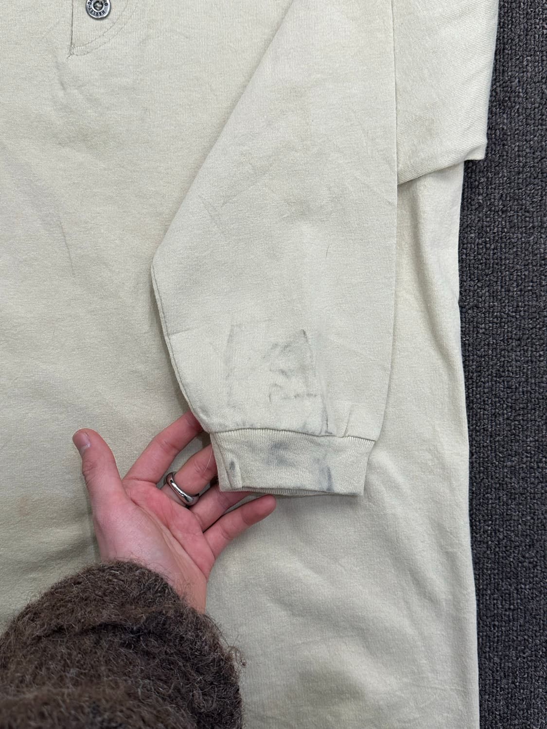 XS)할리데이비슨 빈티지 여성 헨리넥 롱슬리브 상품이미지4