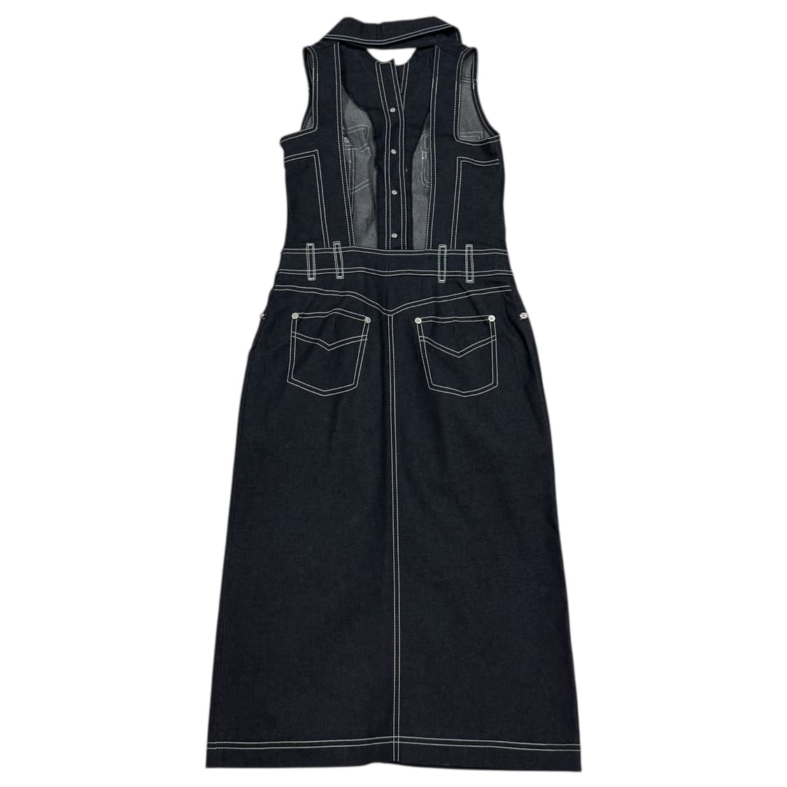 필로소피 데님 포켓 나시 원피스 상품이미지5