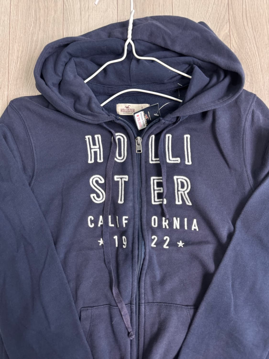 홀리스터 네이비 슬림핏 후드집업 상품이미지2