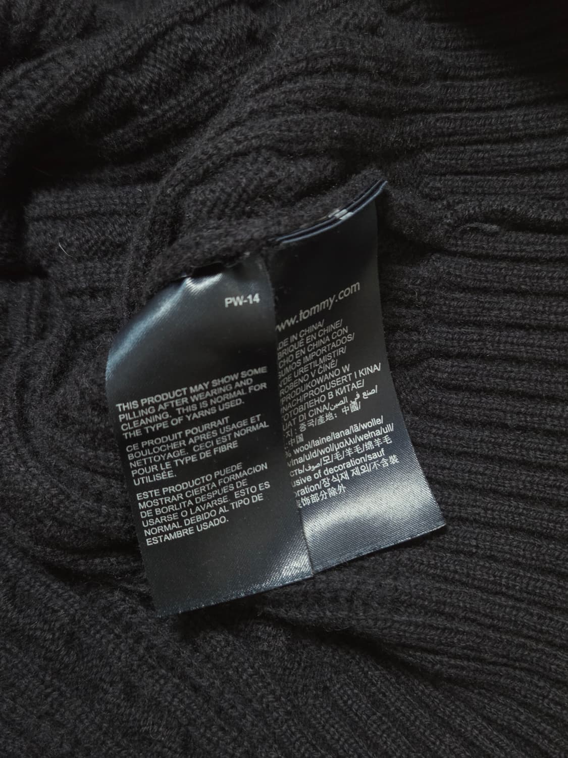 타미힐피거 네이비 케이블 니트 가디건 상품이미지4