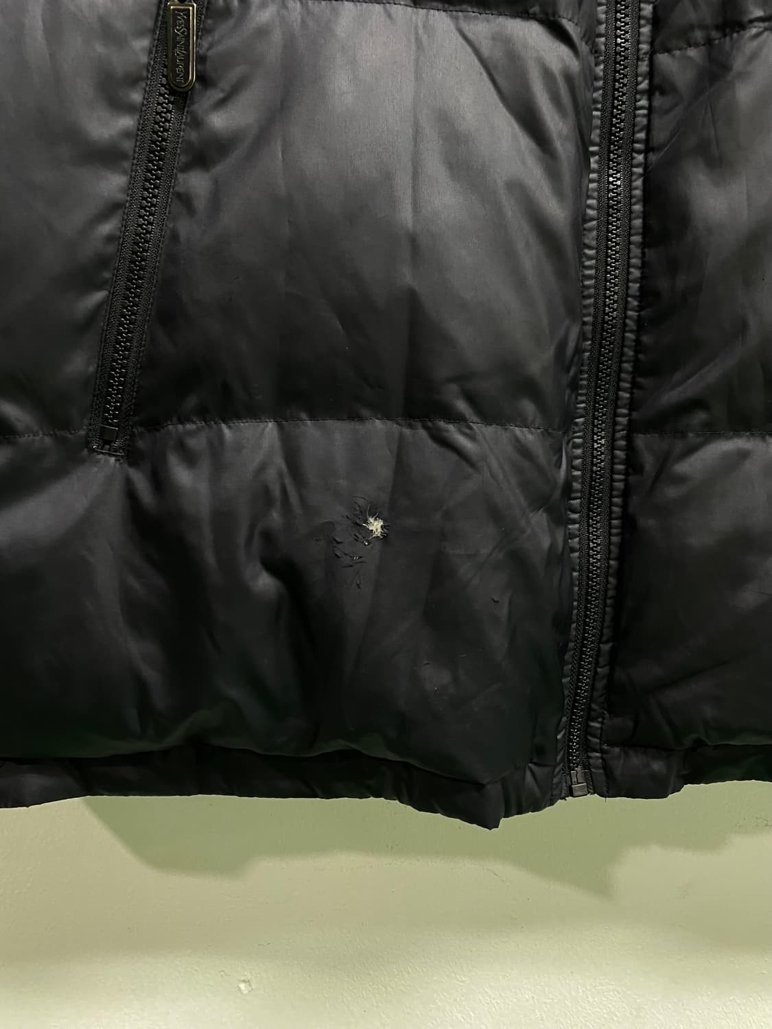 입생로랑 YSL 리버시블 블랙/베이지 구스 패딩 2XL   상품이미지7