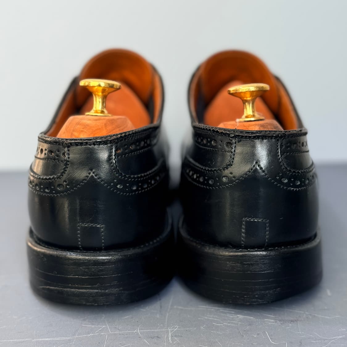 [9.5E] 알든 2146 블랙 코도반 메달리온 캡토 더비 상품이미지6