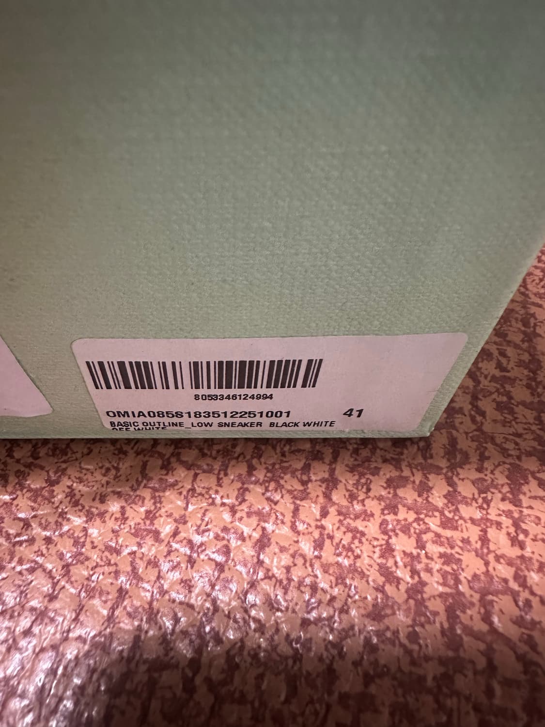 [41] 오프화이트 vulc 블랙 스니커즈 새상품 박스포함 상품이미지5